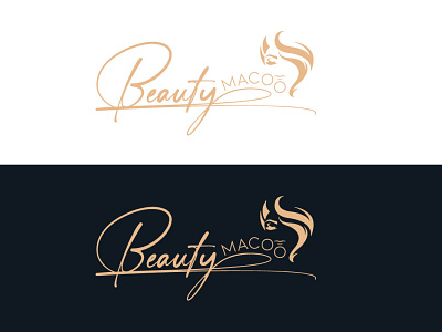 Macoo Beauty logo 3d beauty logo design flatlogo graphic design illustration logo logodesiner mi minalistlogo typography