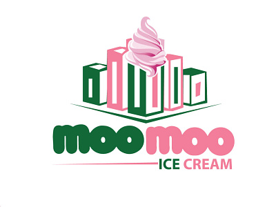 Ice cream logo Design 3d beauty logo branding design flatlogo graphic design icon logo logodesiner mi minalistlogo typography