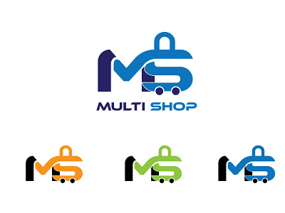 Multi Shop Logo Design beauty logo branding design flatlogo graphic design illustration logo logodesiner logos minalistlogo multi shop logo design typography