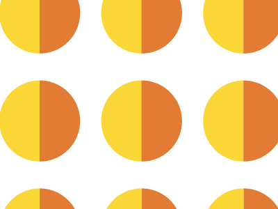 Orange and Yellow Geo bold circles flat design geo geometric orange simple sphere yellow