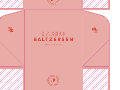 Bakeri Baltzersen Cake Box 1 box branding design leeds logo packaging packagingdesign pink print
