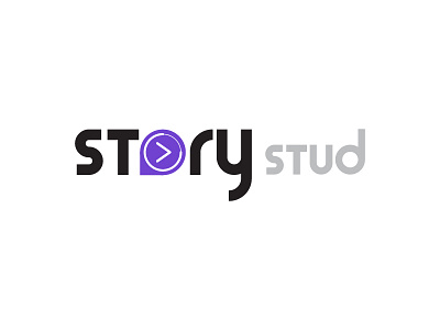 Storystud Logo animation studio design explainervideo font logo play purple story studio thought vector