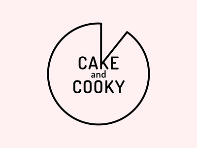 Cake and Cooky Logo bakery cake cookie food logo pie
