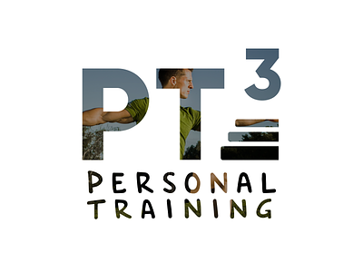 PT³ - Personal Trainer Logo handwriting identity logo personal trainer pt sport
