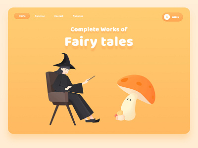 Web design-Fairy tales design flat friendly illustration illustrator ui ux vector