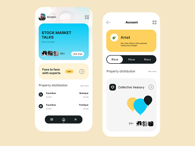 Financial Management APP app design ui ux