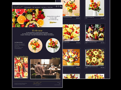 FruitBouquet fruitbouquet shopping website ui uidesign ux uxdesign web webdesign website