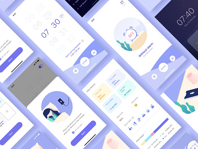 Sleep tracker app UI design