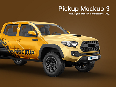 Toyota Tacoma Pickup Mockup advertising mockup car mockup car paint countryside mobile advertising off road pickup mockup pickup truck print ranch roadster stickers suv template texas toyota vehicle wrap vinyl wrap wilderness wrapping