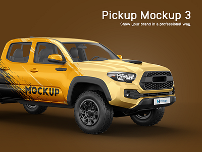 Toyota Tacoma Pickup Mockup