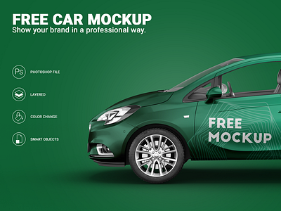 Download Car Mockup Designs Themes Templates And Downloadable Graphic Elements On Dribbble PSD Mockup Templates