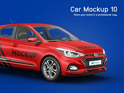 Hyundai i20 City Car Mockup ad auto automobile brand mockup car mockup car paint city car digital high quality hyundai mobile advertising presentation template print product design psd mockup stickers template vehicle wrap wrapping wraps