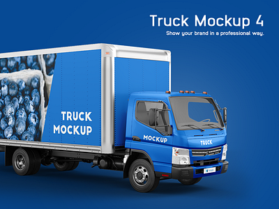 Mitsubishi Fuso Mockup Truck ad advertising campaign automobile banner company identity delivery truck logistics lorry mitsubishi mockupix presentation template spedition stickers transportation vehicle mockup vehicle wrap wrapping mockup wraps