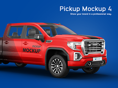 GMC Sierra Pickup Mockup