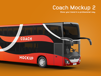 Mercedes MCV Coach Mockup advertising campaign automobile banner car paint coach coach mockup company marketing mobile advertising passenger print stickers tourist transport transportation travel vacation vehicle mockup vehicle wrap wrapping mockup