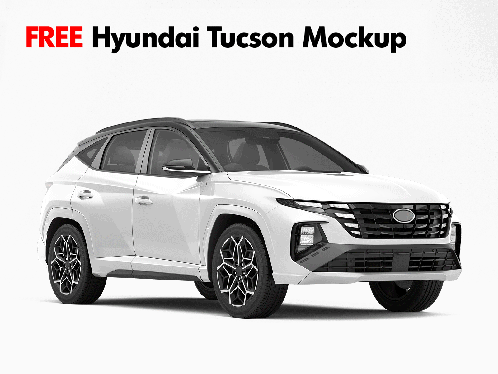 Free Hyundai Tucson Car Mockup