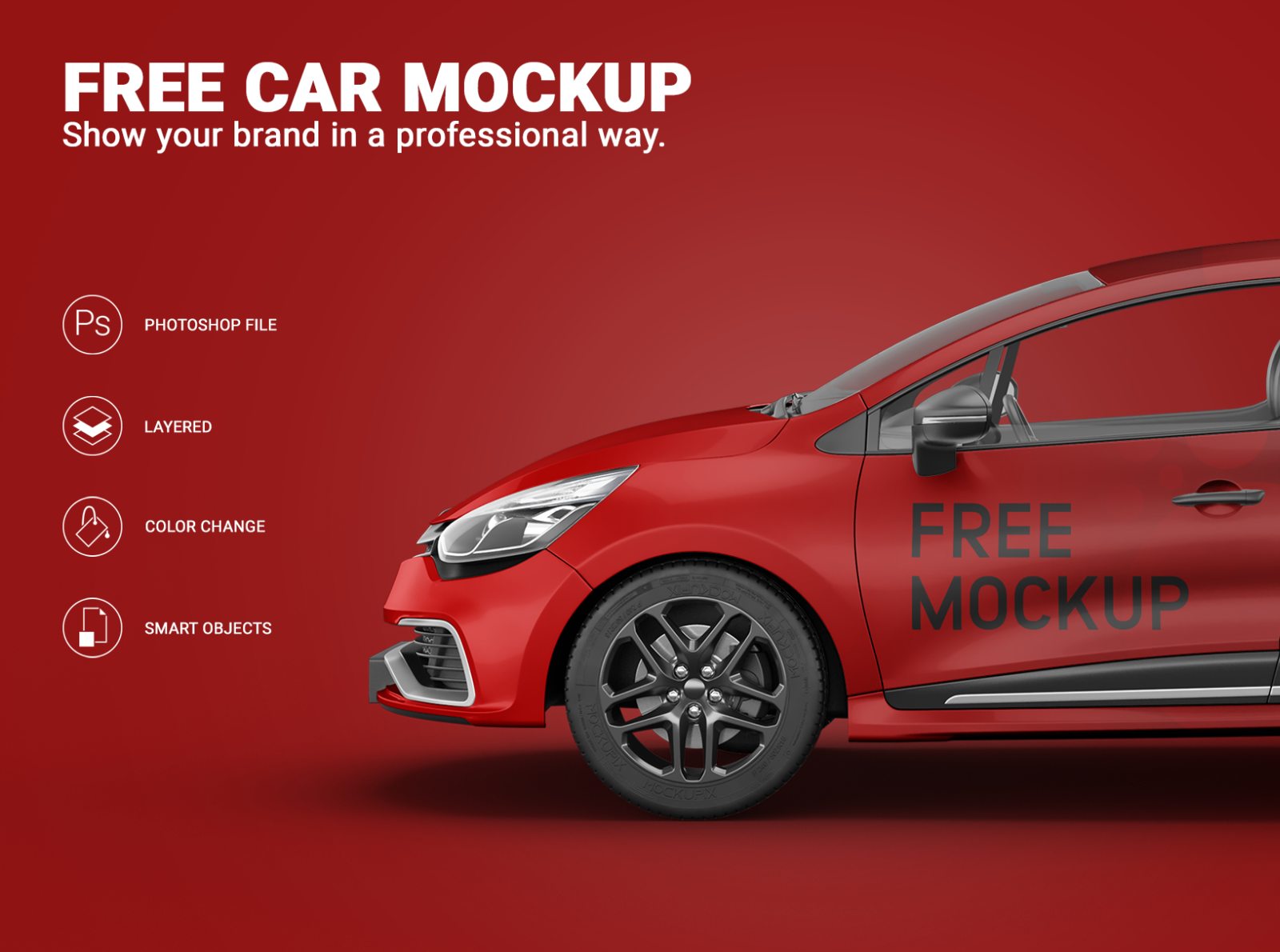 Download Free Renault Clio Car Mockup by Mockupix on Dribbble
