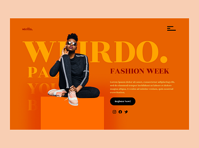 fashion week page art article branding concept concept design design dribbble graphic design ui ux