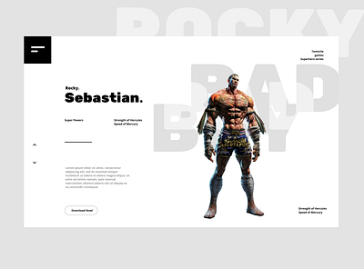 Rocky sebastian,. animation art article branding concept concept design design graphic design ui ux
