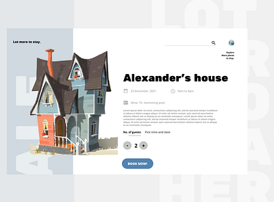 Alex's home animation art concept design design dribbble illustration typography ui ux vector
