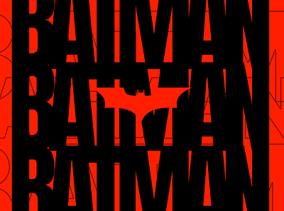 Batman typo art batman branding concept concept design design figma illustration logo typography