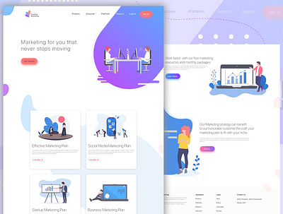 Landing Page of Marketing Website Ui Design landing page landing page design landing page ui landing pages landing ui design marketing landing page marketing website