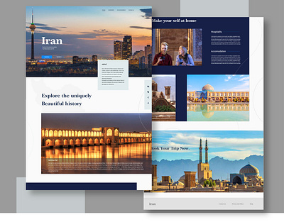 iran tourism web design design iran tourism ui webdesign