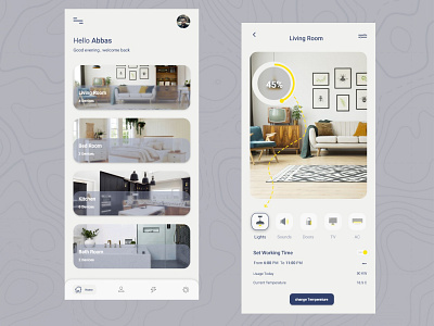 Smart Home Concept app lightning minimal smart smart home ui uiux ux