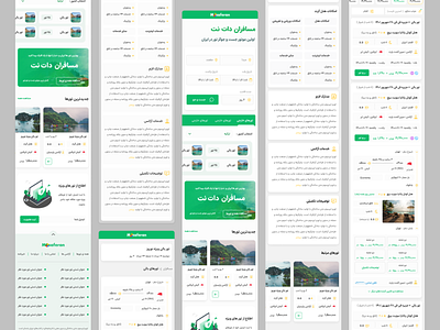 Mosaferan website responsive design booking design travel ui website