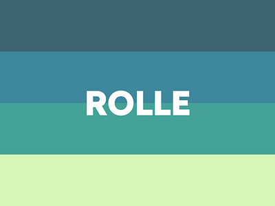 ROLLE blue color color palette colorful colour green lime petrol roll rolle rolling turquoise yellow