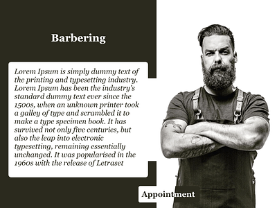 Barbering Web Design barber barbering ui ux web website