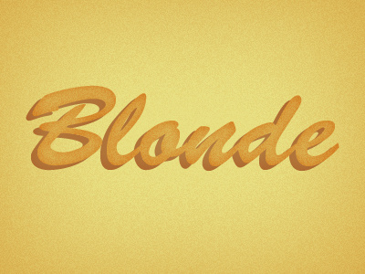 Blonde - Descriptive Project graphic design orange script typography yellow