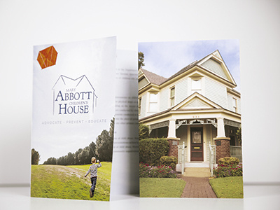 Abbott House Informational Brochure brochure children clean design non profit