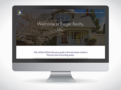 Rieger Realty Website clean for sale green homes overlay purple real estate rent ui uix web design website