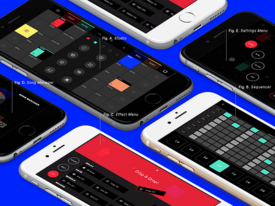 Bangers app apple audio interface menu mobile music sequencer studio ui