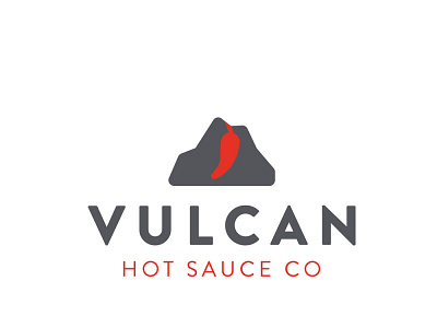 Vulcan Hot Sauce Co branding design graphic design logo