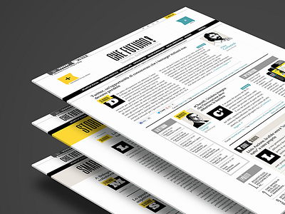 Che Futuro Website Taxonomy black bold editorial minimal responsive typography ui web yellow