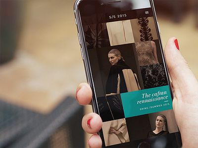 Vestes - Gallery page app fashion gallery luxury responsive ui webapp ux