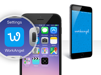 WorkAngel logo & splash 