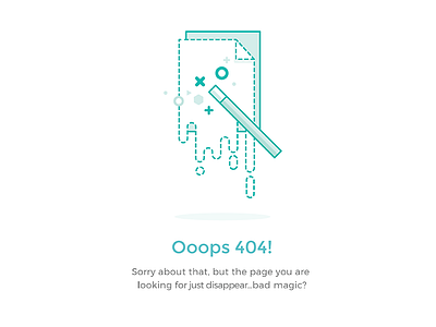 404 Error State 404 empty data empty state error illustration magic wand placeholder
