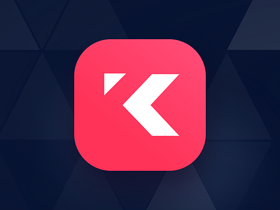 Kastr Icon-Dark app icon ios k light logo minimal negative