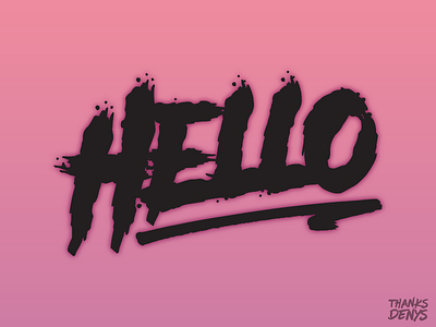 Hello 80s creepy debut first shot graphic design grunge hello punk scary typography
