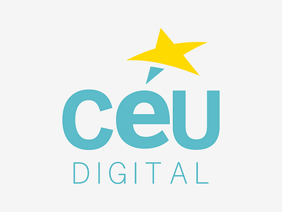 Céu Digital Branding advertising agency brand clean design logo design rebranding sky typography