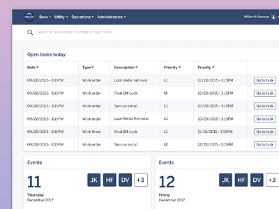 Dshboard design icon interaction design system management typography ui user experience user interface ux web