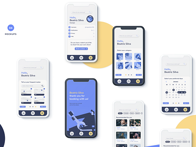 Mockups — ShowOn app calendar ui cards events events app illustration maps profile design routes uidesign