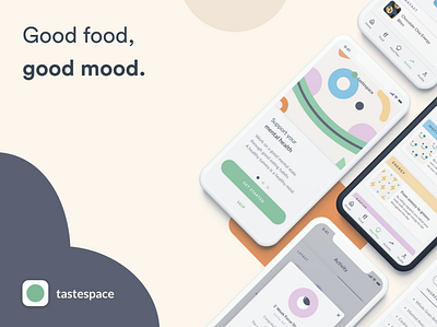 Tastespace — Headspace for Food app food headspace illustration uidesign