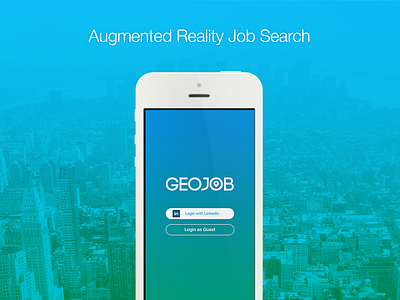 GeoJob - iPhone app app augmented city company find geo ios7 iphone job map reality search