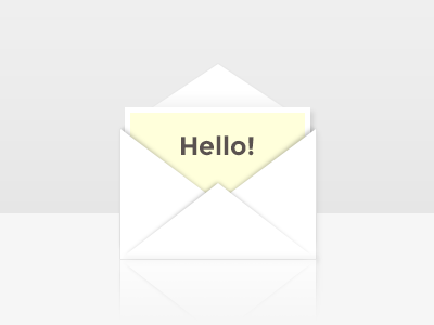 Envelope clean crisp envelope hello icon mail message minimal ui welcome