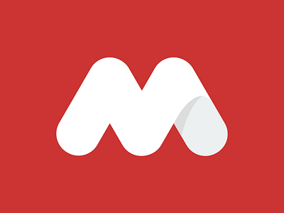 Mark Might Mutate brand flat identity logo mighty modern shadow simple symbol