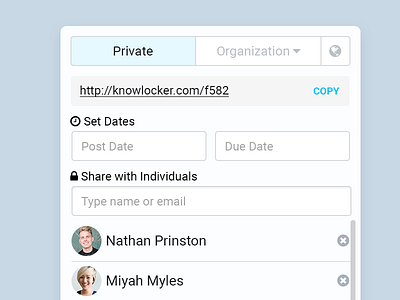 Privacy Selector